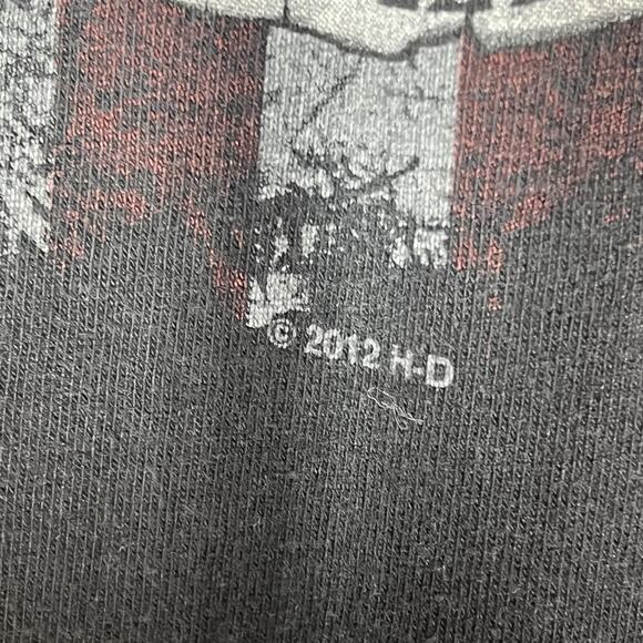 Harley-Davidson Shirt Mens Medium Black Harleys Heroes DAV Graphic Stillwater OK - Picture 7 of 11